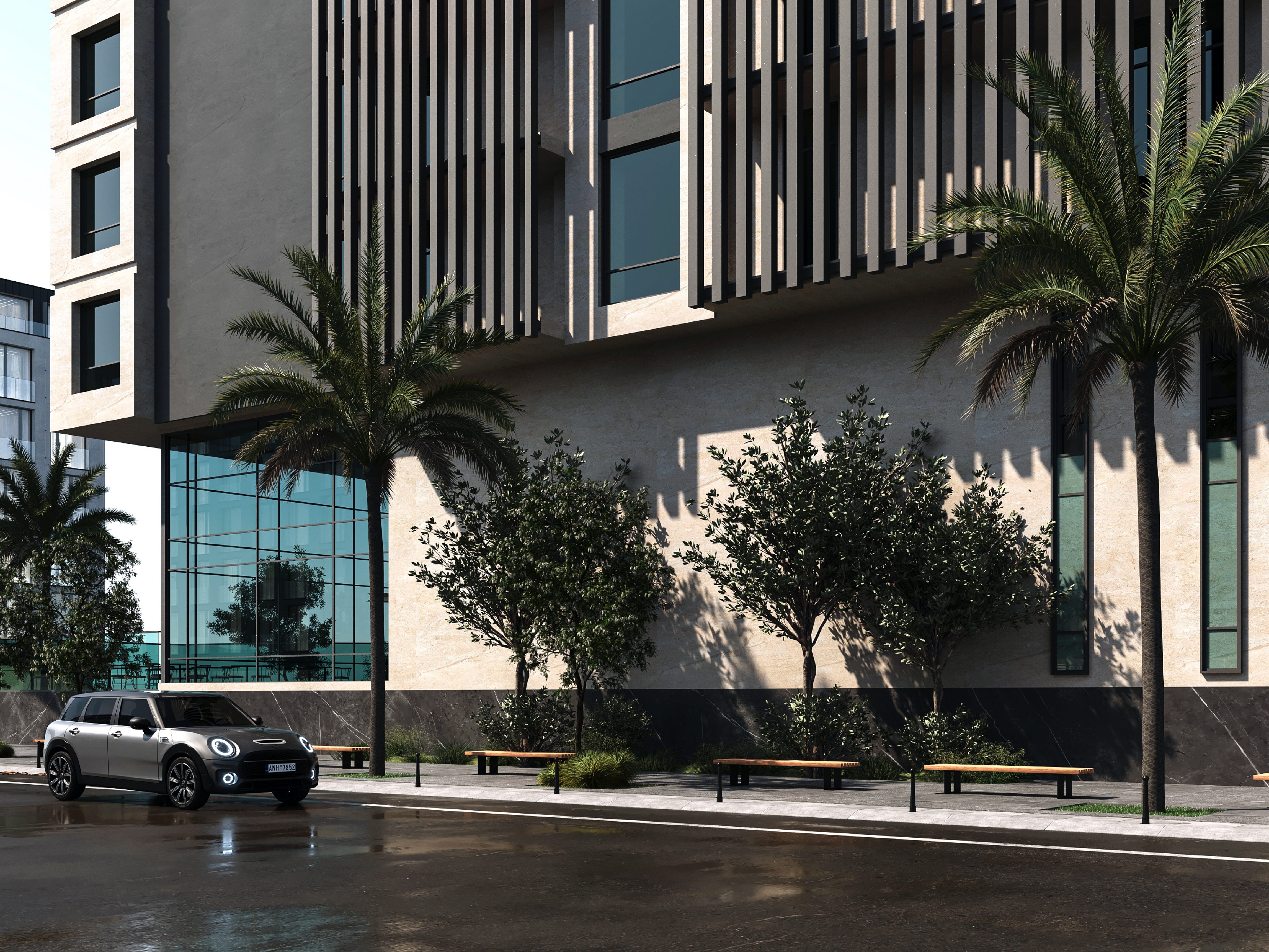 Exterior facade
